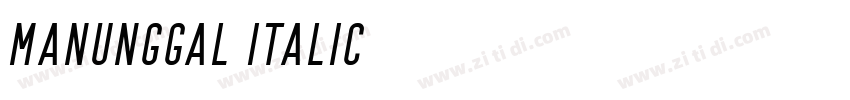 Manunggal Italic字体转换